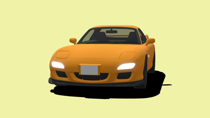 TOON Japan : Mazda RX-7 – Free 3D Model STL