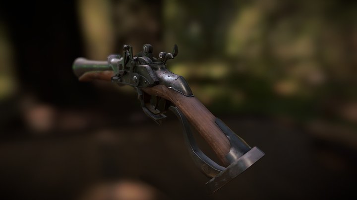 Hunter pistol from Bloodborne 3D Model