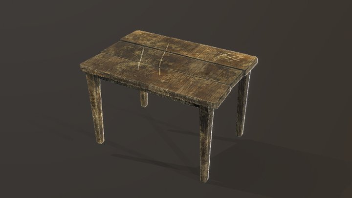 Small wooden table