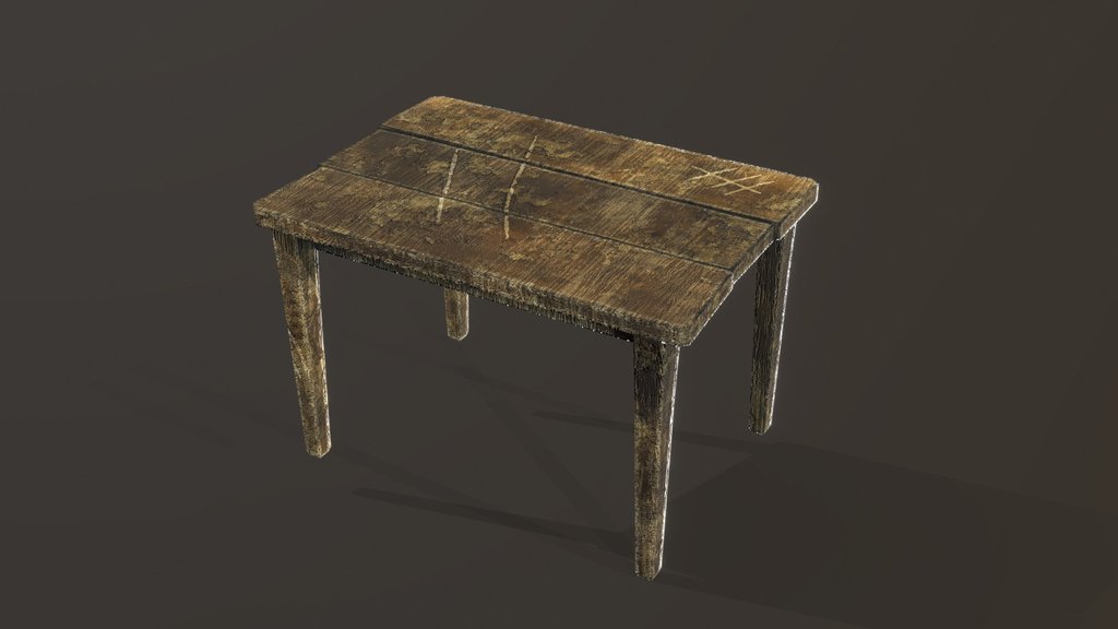 Small wooden table