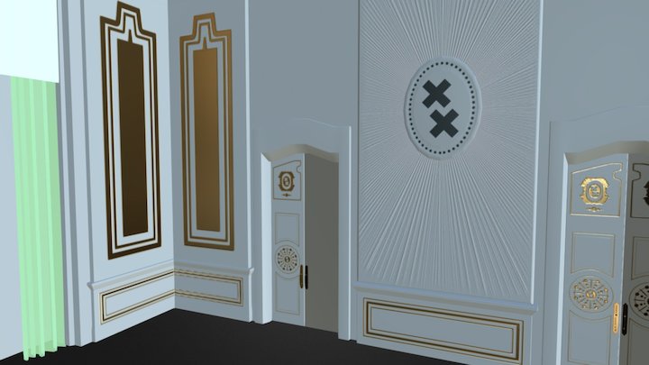 Walls and Doors 3D Model