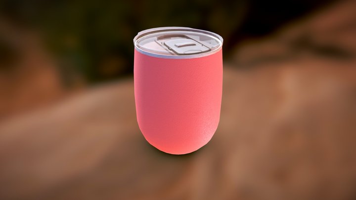 Coral 'Swig' Cup 3D Model
