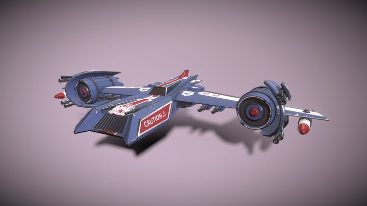 Space Fighter 3D Model