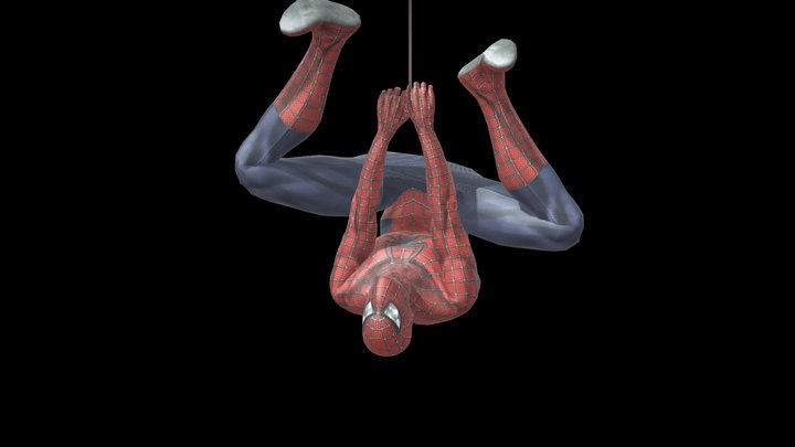 Spider-Man Upside down Model 3D Model