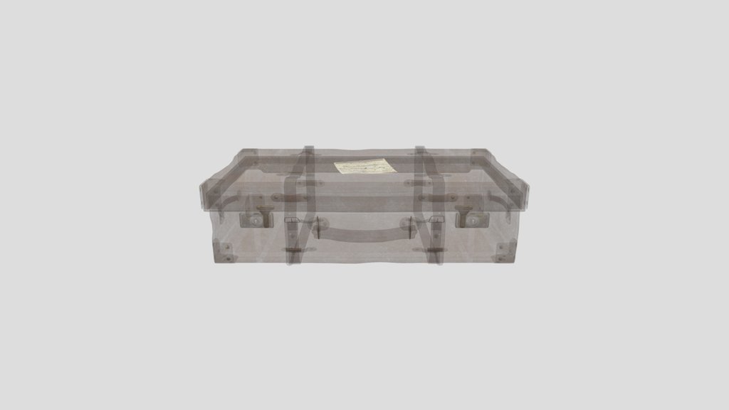 Strapped Leather Suitcase B