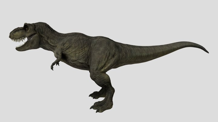 rigged rexy – Kostenloses 3D-Modell STL