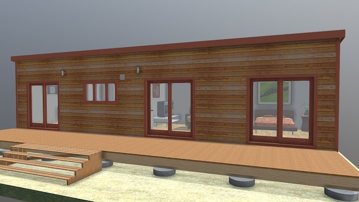 Transportable 2 Bedroom Home 3D Model