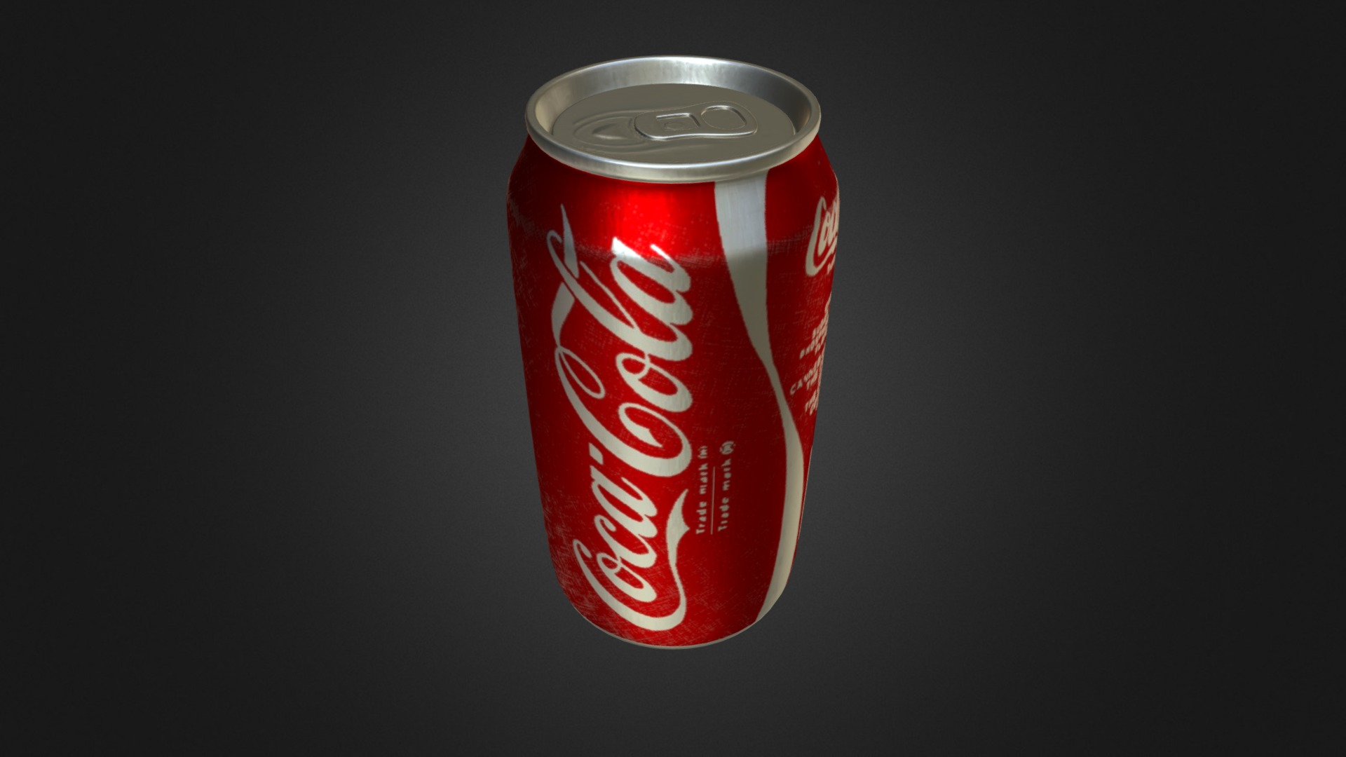 3D model Coca-Cola Can - This is a 3D model of the Coca-Cola Can. The 3D model is about a red can of soda.