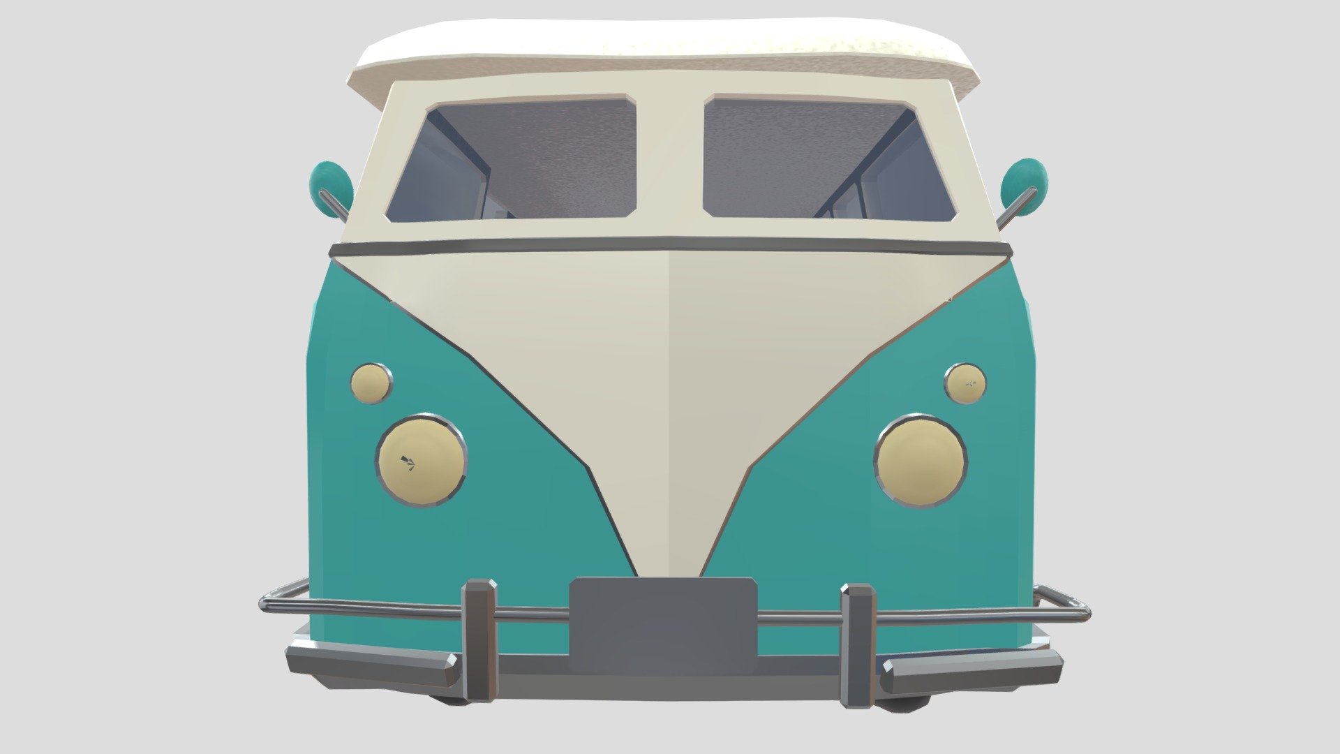 HIPPY VAN TEXTURED - 3D model by ForeignBones [446a731] - Sketchfab