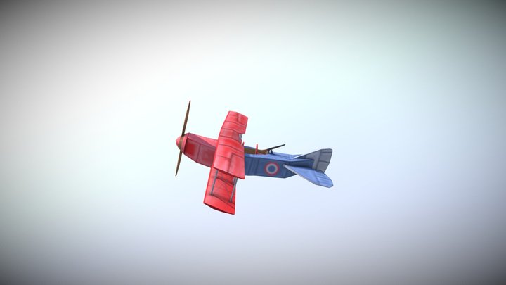 D.F.W. C.V.1 - The Flying Circus 3D Model