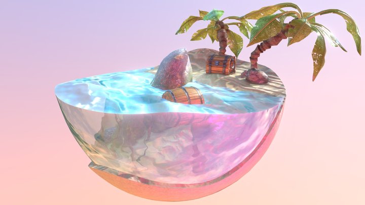 treasure island 3D Model