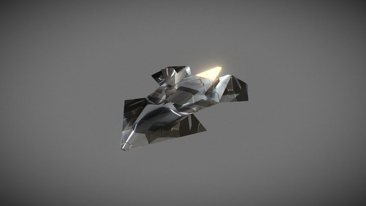 Future Fighter Jet Concept 3D Model