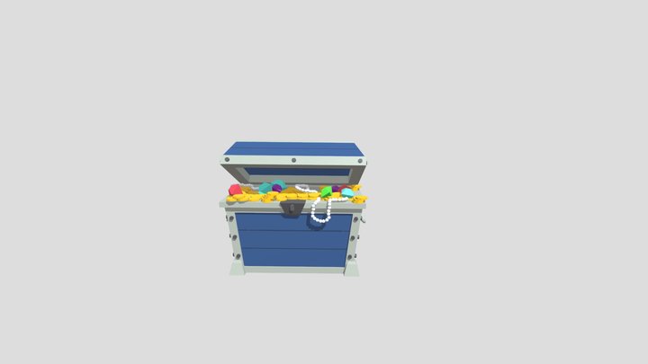 Treasure Chest - LowPoly 3D Model