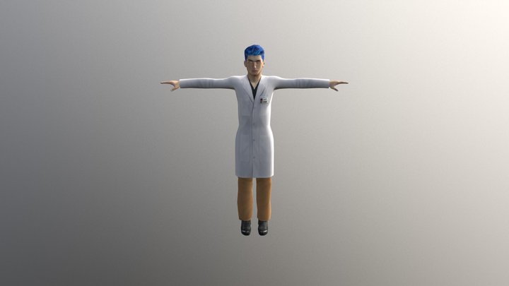 Scientist Male 3D Model