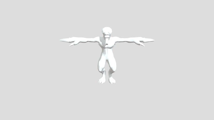 Succesful RE2 Custom Licker (Rigged + Lowpoly) 3D Model