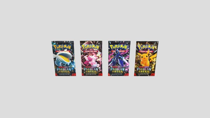 Pokemon Card Paldean Fates Boosters 3D Model