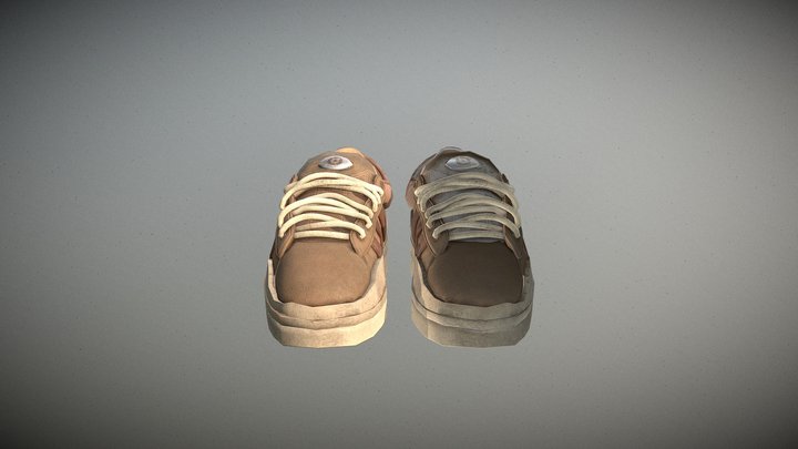 Tenis Adidas Campus Light Bad Bunny 3D Model