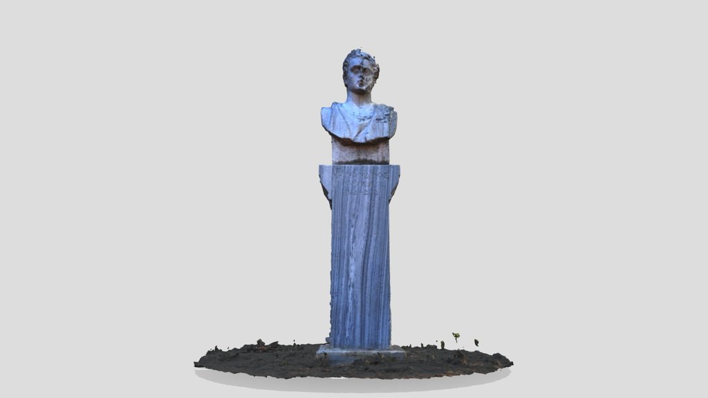 Photogrammetric 3D Model of Menander Bust