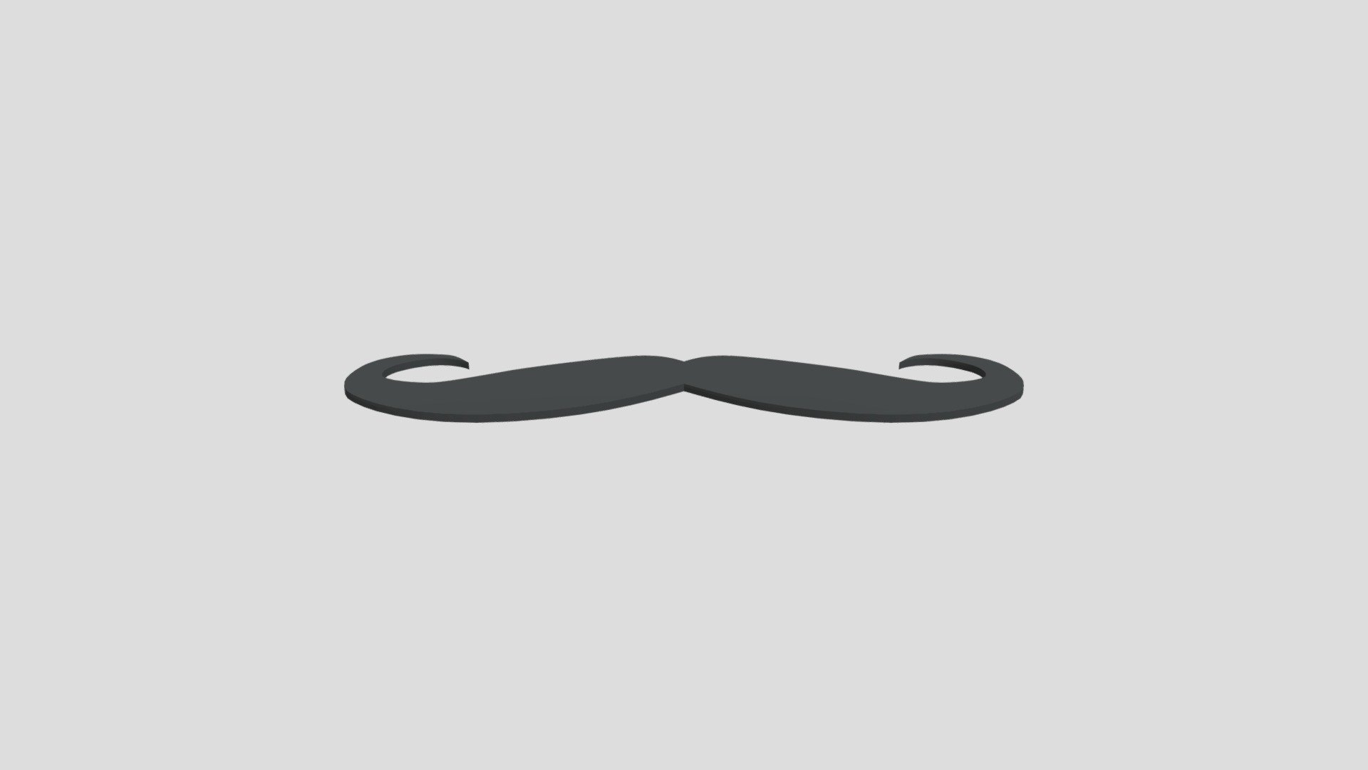 Mustache from Poly by Google