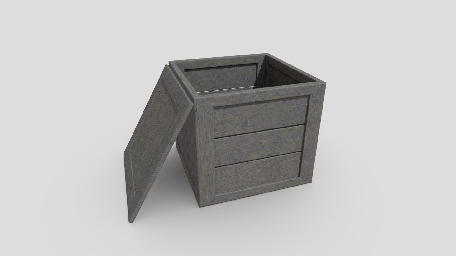 Wooden Box - Buy Royalty Free 3D model by plaggy [4471ec3] - Sketchfab ...
