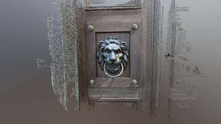 Lion door knocker 3D Model
