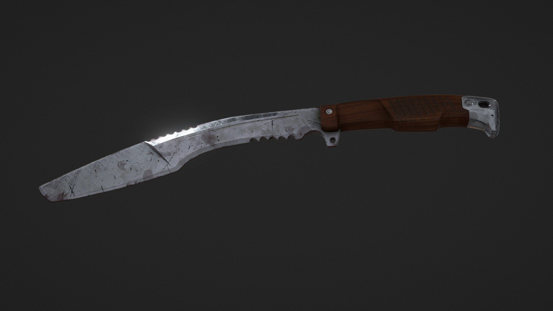 Kukri_game asset remake in Blender - 3D model by Nikita Lebedev ...