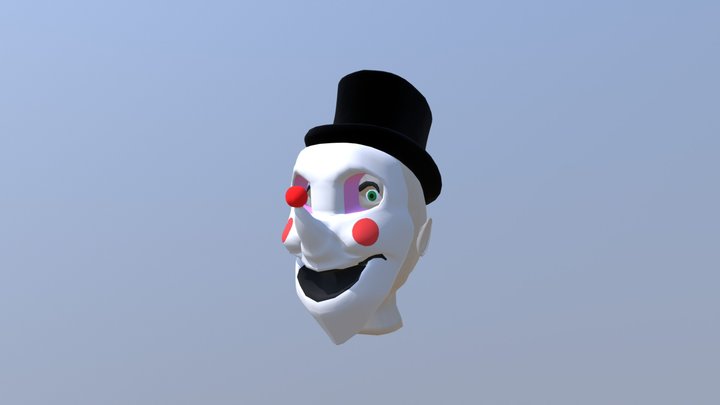 Head with neat hat 3D Model