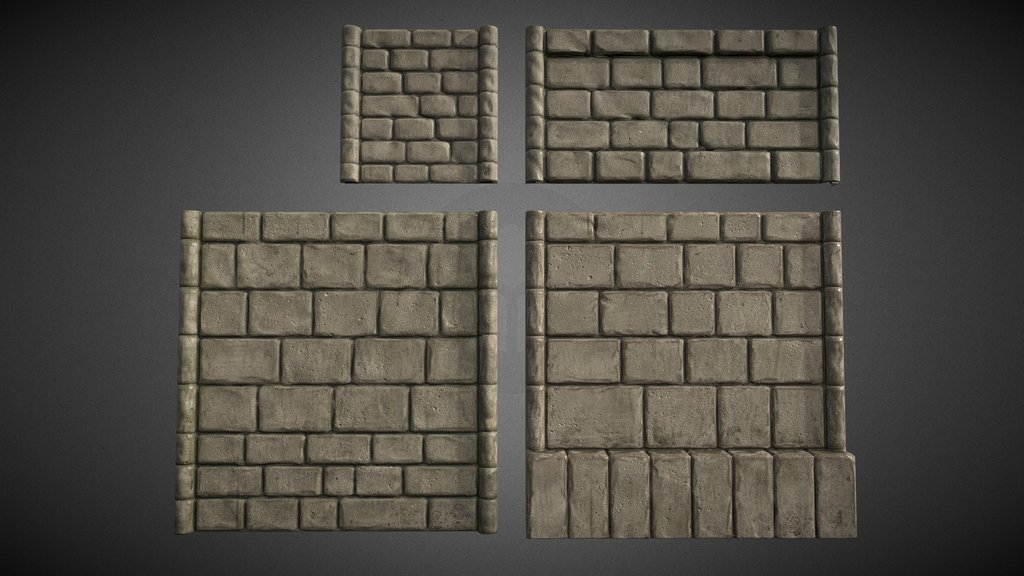 Stylized Modular Stonewalls
