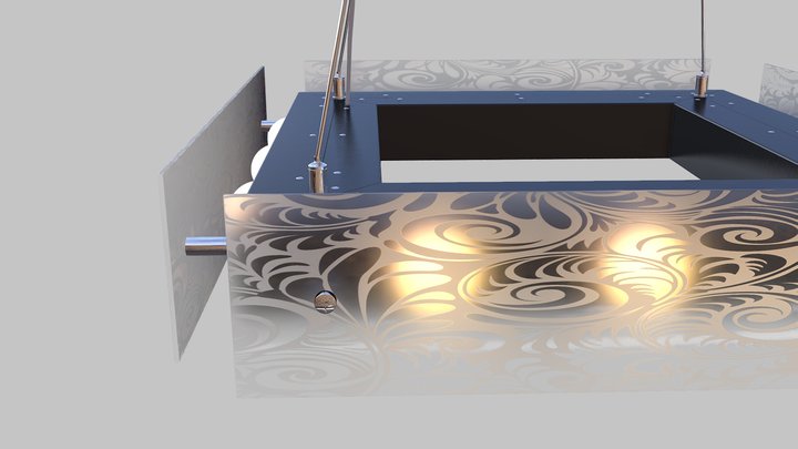 Lamp, Chandelier (Free Model) 3D Model