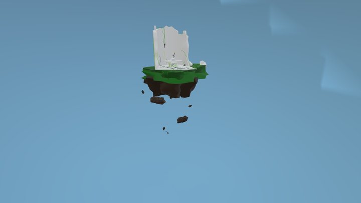 Castle Ruin Diorama 3D Model