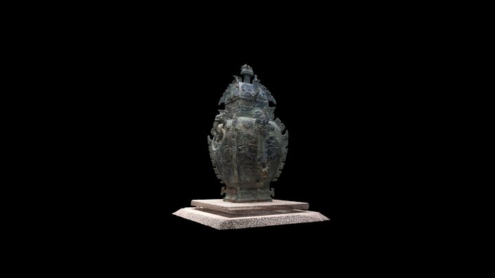 噩侯方罍 (léi) 3D Model