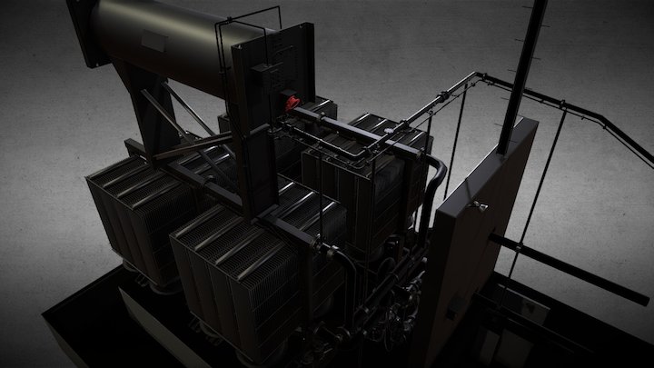 Electric Transformer1(mod) 3D Model
