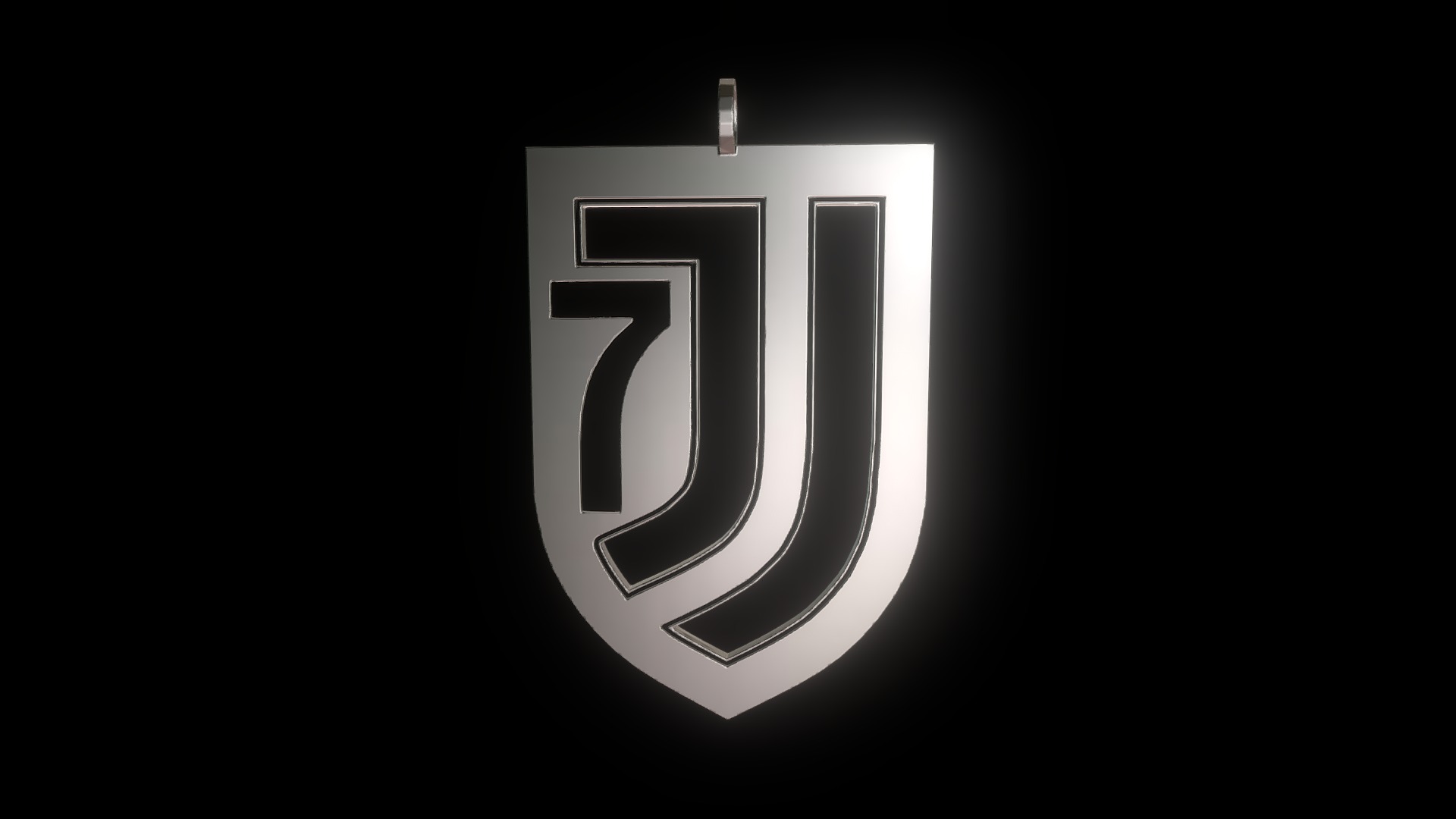 3D model Juventus pendant 7 edition - This is a 3D model of the Juventus pendant 7 edition. The 3D model is about logo.