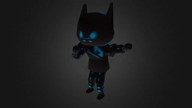 Anonymous Black Attack 3D Model