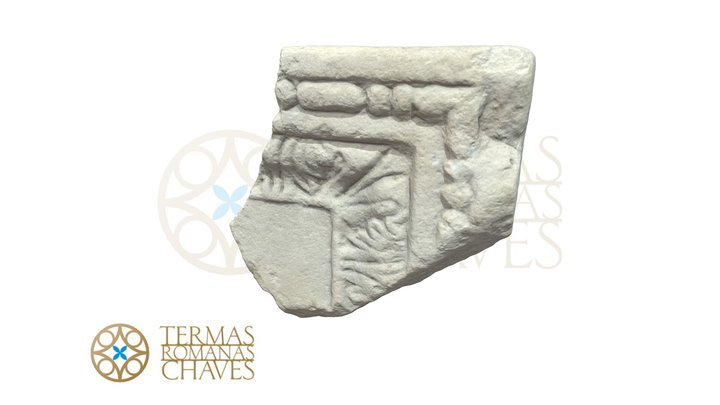 Relevo em mármore. Termas romanas de Chaves 3D Model