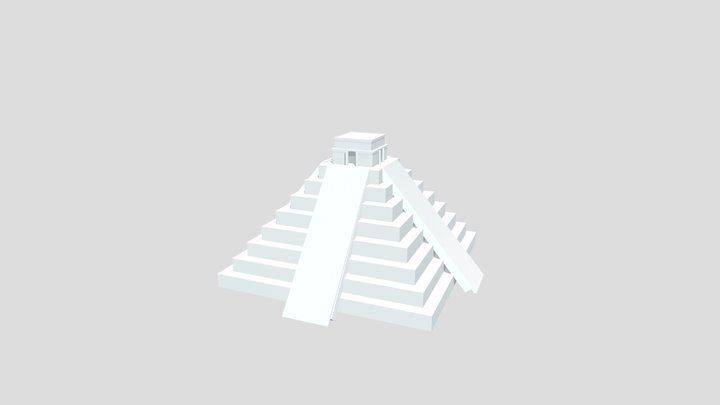 The Mayan pyramid model 3D Model