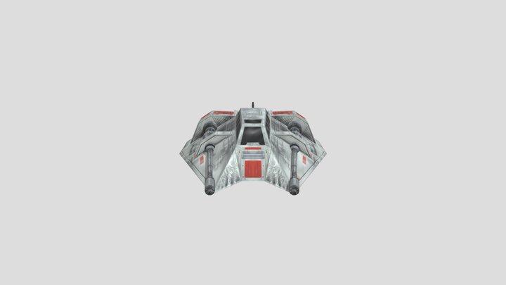 T-47 Airspeeder (snowspeeder) 3D Model