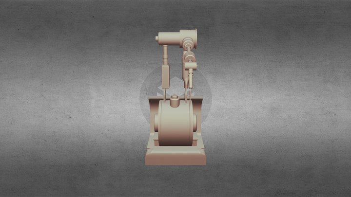 Cartoon Welding Machine 3D Model