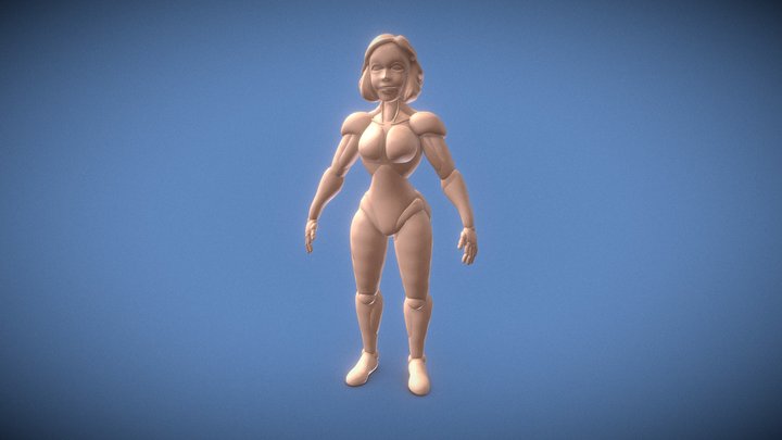 Female_Lowpoly 3D Model