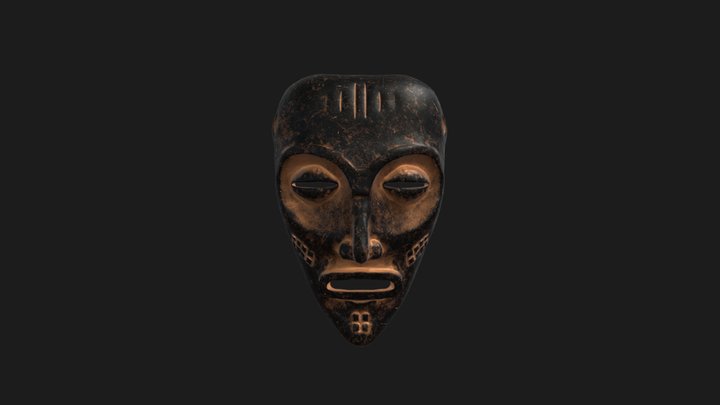 Maska Afrykanska 3D Model