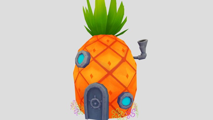 Spongebob Simlator Spongebobs Pineapple 3D Model