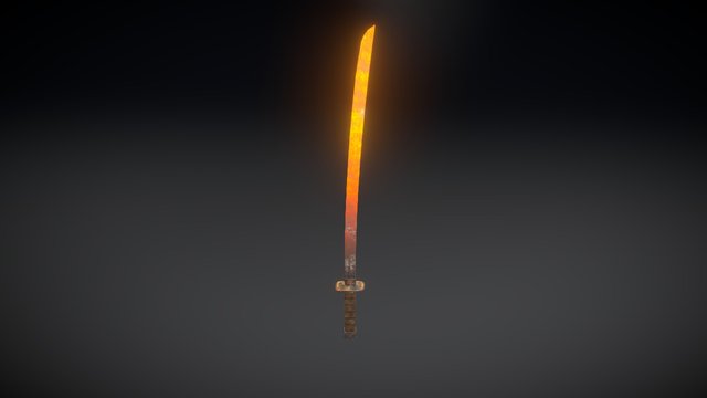 Demon Samurai Sword 3D Model