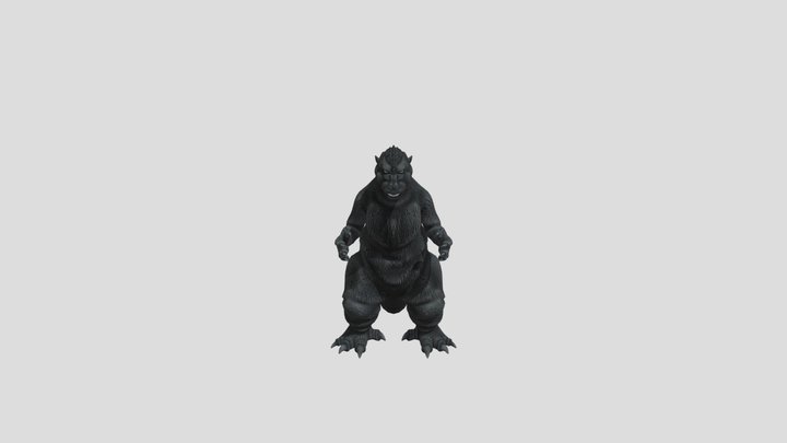 godzilla-1954-gojira-rigged 3D Model