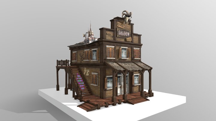 DAE House Model - RUSTBORN - WIP 3D Model