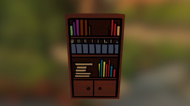 Prism Bookcase 3D Model