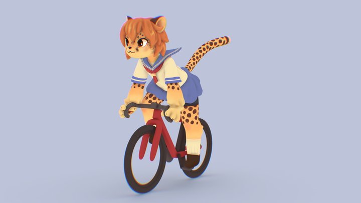 Cheetah 3D model Fanart 3D Model