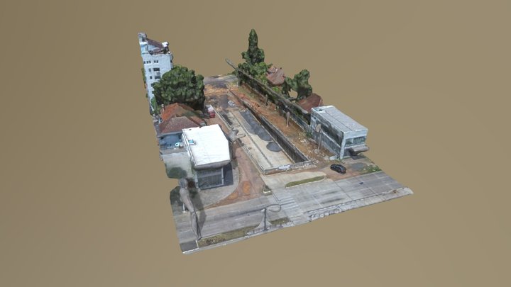Viaduto Cristóvão Colombo - Porto Alegre 3D Model