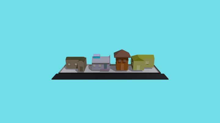 4 casas Aula 4 3D Model