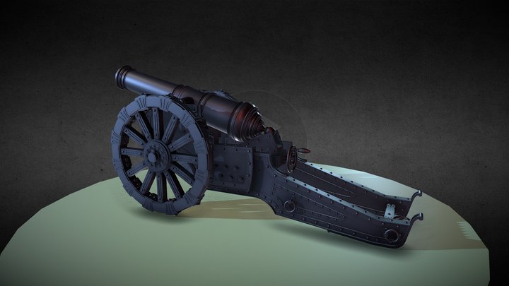 Пушка 3D Model