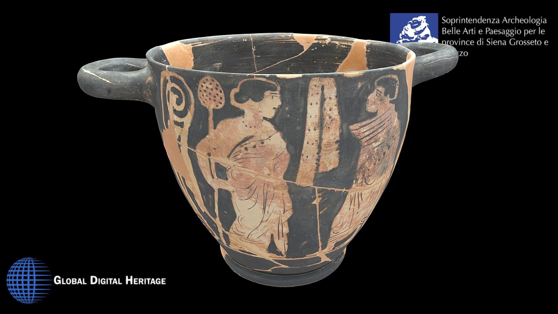 Etruscan red-figure skyphos